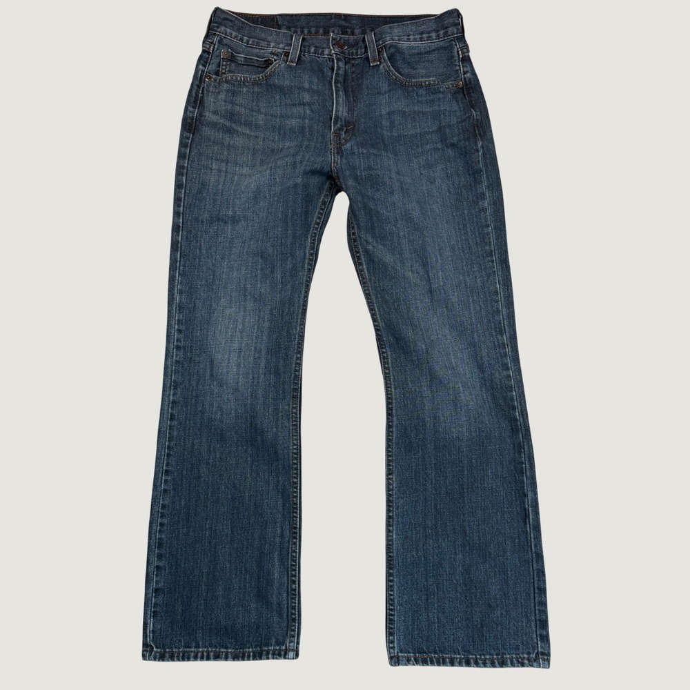 Levis 527 Bootcut Jeans Mens 32x30 100% Cotton Denim Dark Wash Western Classic